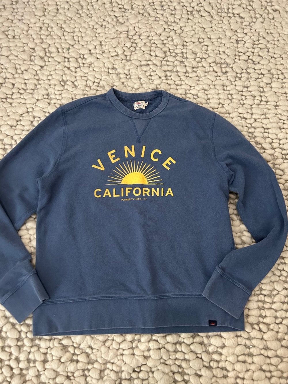 Faherty blue Venice beach sweatshirt